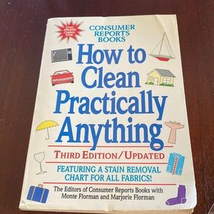 How to clean practically Anything book by camera consumer reports